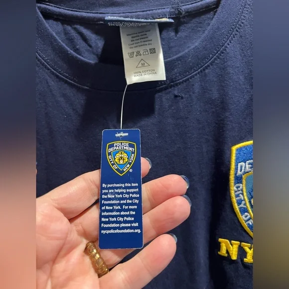 New York Police Department NYPD Adult Short Sleeve T Shirt - M - Picture 3 of 7